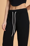 Zivame Knit Poly Lounge Bottom - Black Beauty — thumbnail 6